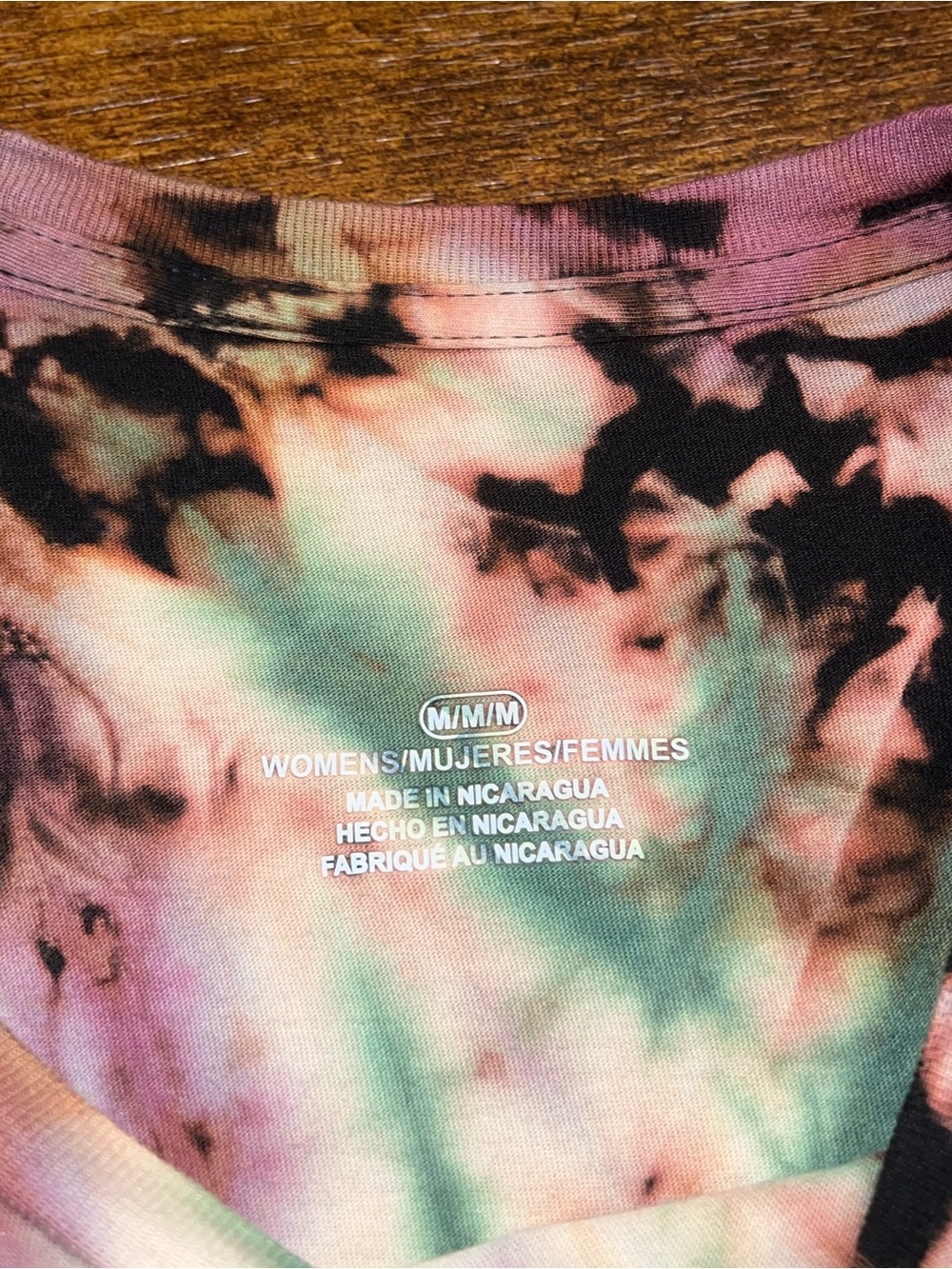 Handmade Tie-Dye Spiral Earthy Black Green Long Sleeve Shirt Boho Grunge Size M - Picture 10 of 10